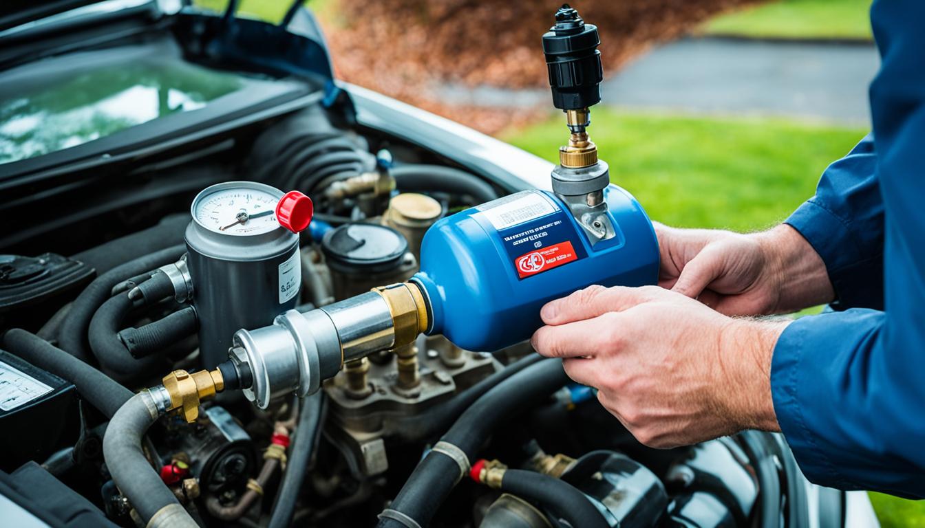 jak przepompować gaz z butli do samochodu